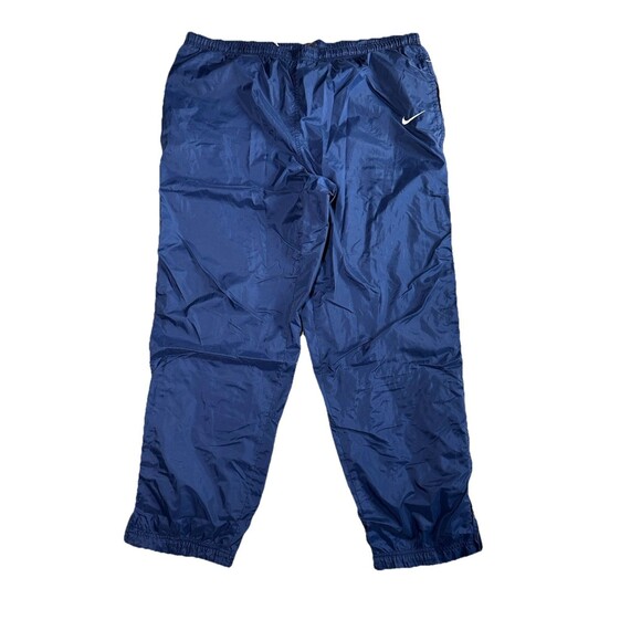 Vintage 90s Nike Track Pants Size XL Blue Baggy Swoosh Essential Y2K Skater‎ - Picture 2 of 7